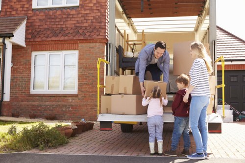 Removal van ready for furniture transport in Movingfurniture
