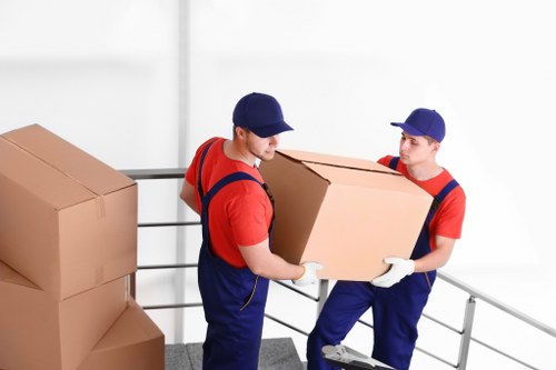 Man with a van loading furniture for a local move in Movingfurniture