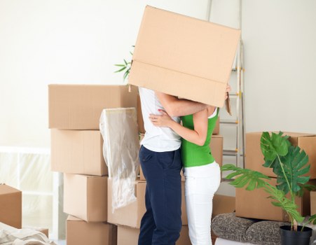 A local moving team handling stairs and tight access safely