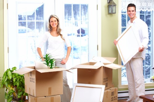 Local moving team handling access and parking challenges