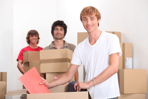Furniture loaded safely into a moving truck for transport